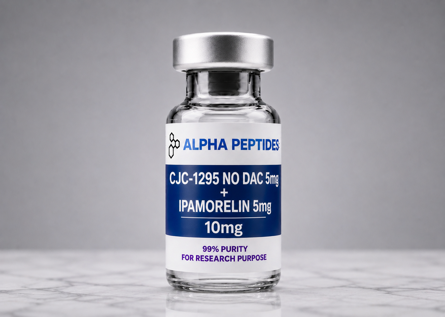 CJC-1295 NO DAC 5mg + IPAMORELIN 5mg – 10mg